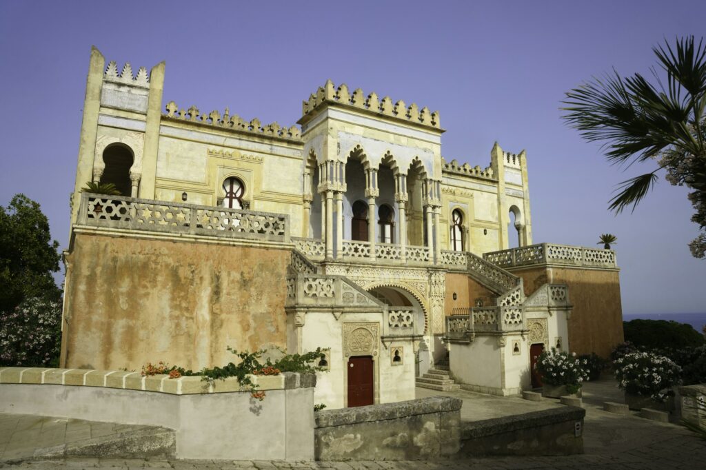 Coast of Salento at Santa Cesarea Terme, villa
